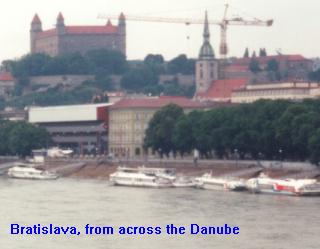 Bratislava from across the Danube