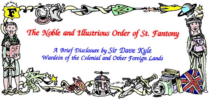'The Most Noble and Illustrious Order of St. Fantony' by 
  Dave Kyle; title illo by Joe Mayhew