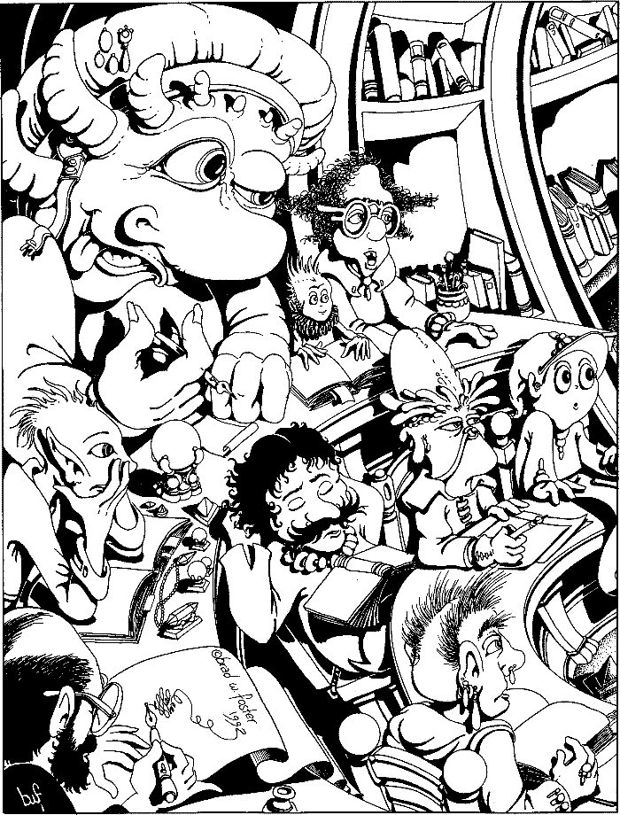 Mimosa 13 back cover by Brad Foster