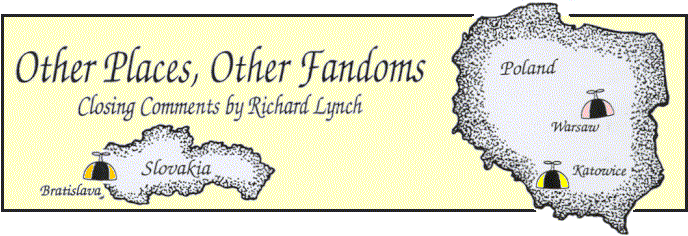 'Other Places, Other Fandoms', 
  Closing Comments by Richard Lynch, illo by Sheryl Birkhead