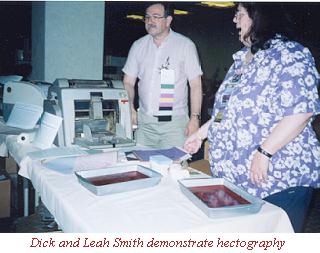 a hectograph demonstration, photo by Rich Lynch