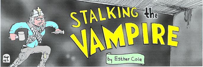 'Stalking the Vampire' by Esther Cole; 
  title illo by Kip Williams
