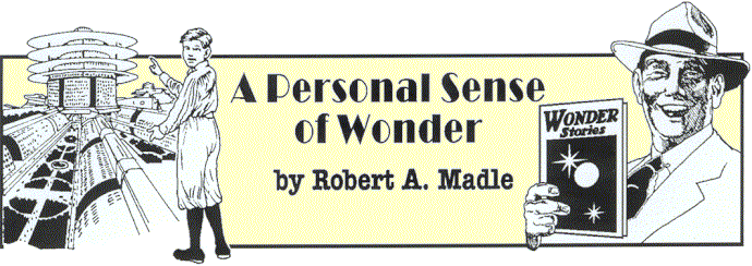 'A Personal Sense of Wonder' by Robert A. Madle; 
  illo by Charlie Williams