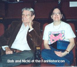 Bob and Nicki at the FanHistoricon; photo by Rich Lynch