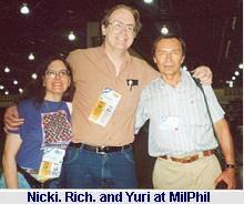 Nicki, Rich, and Yuri at MilPhil; photo by Craig Miller