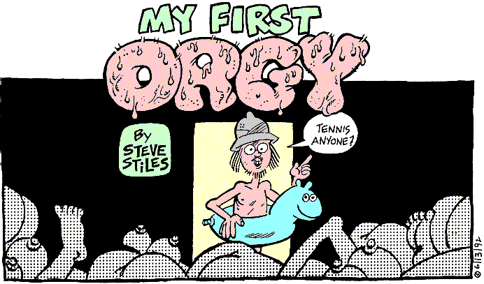 title illo for 'My First Orgy' by Steve Stiles