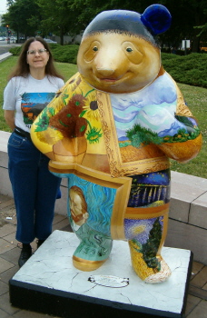 Nicki and 'Panda Van Gogh'